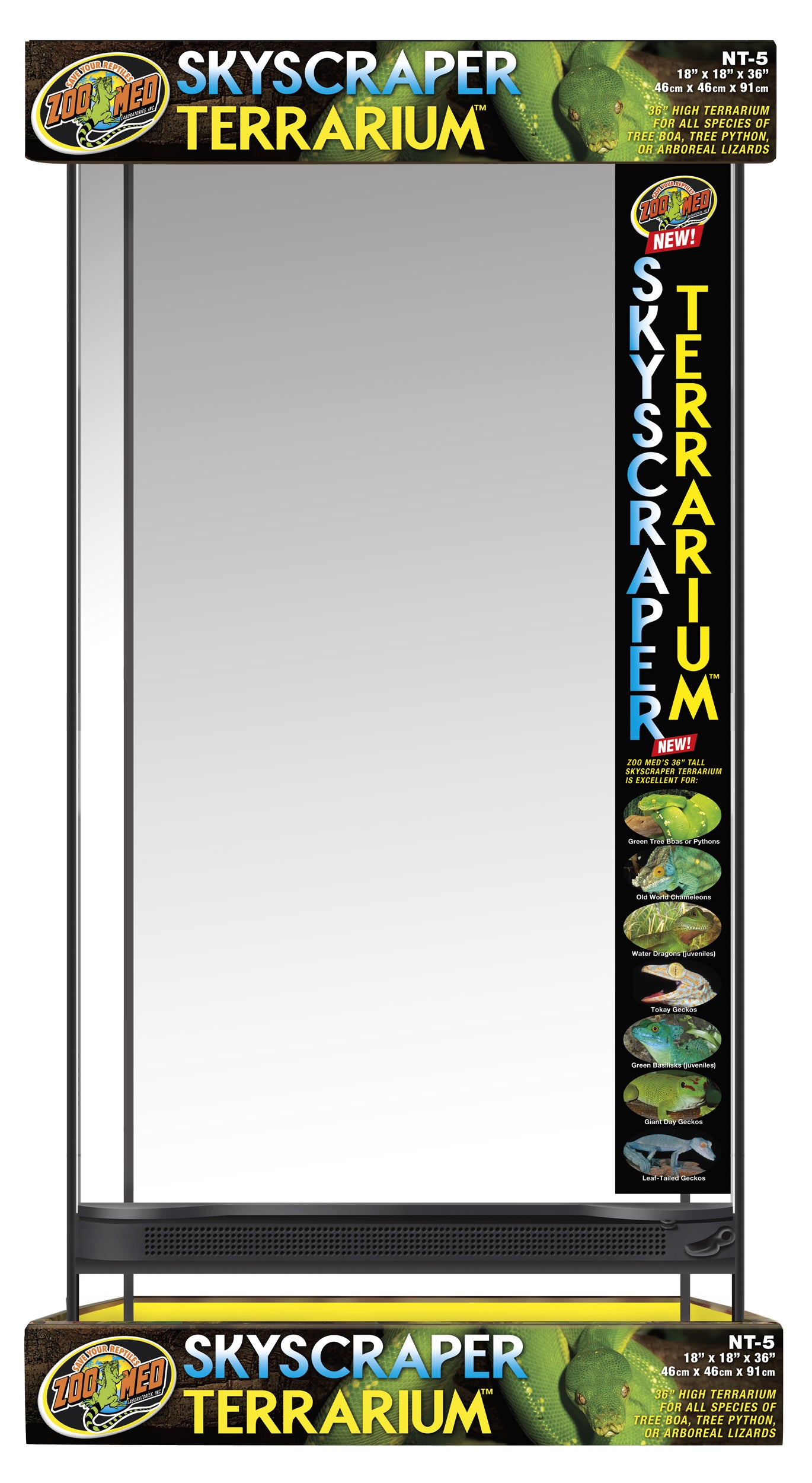 Terrarium gratte-ciel Zoo Med 18 x 18 x 36 po