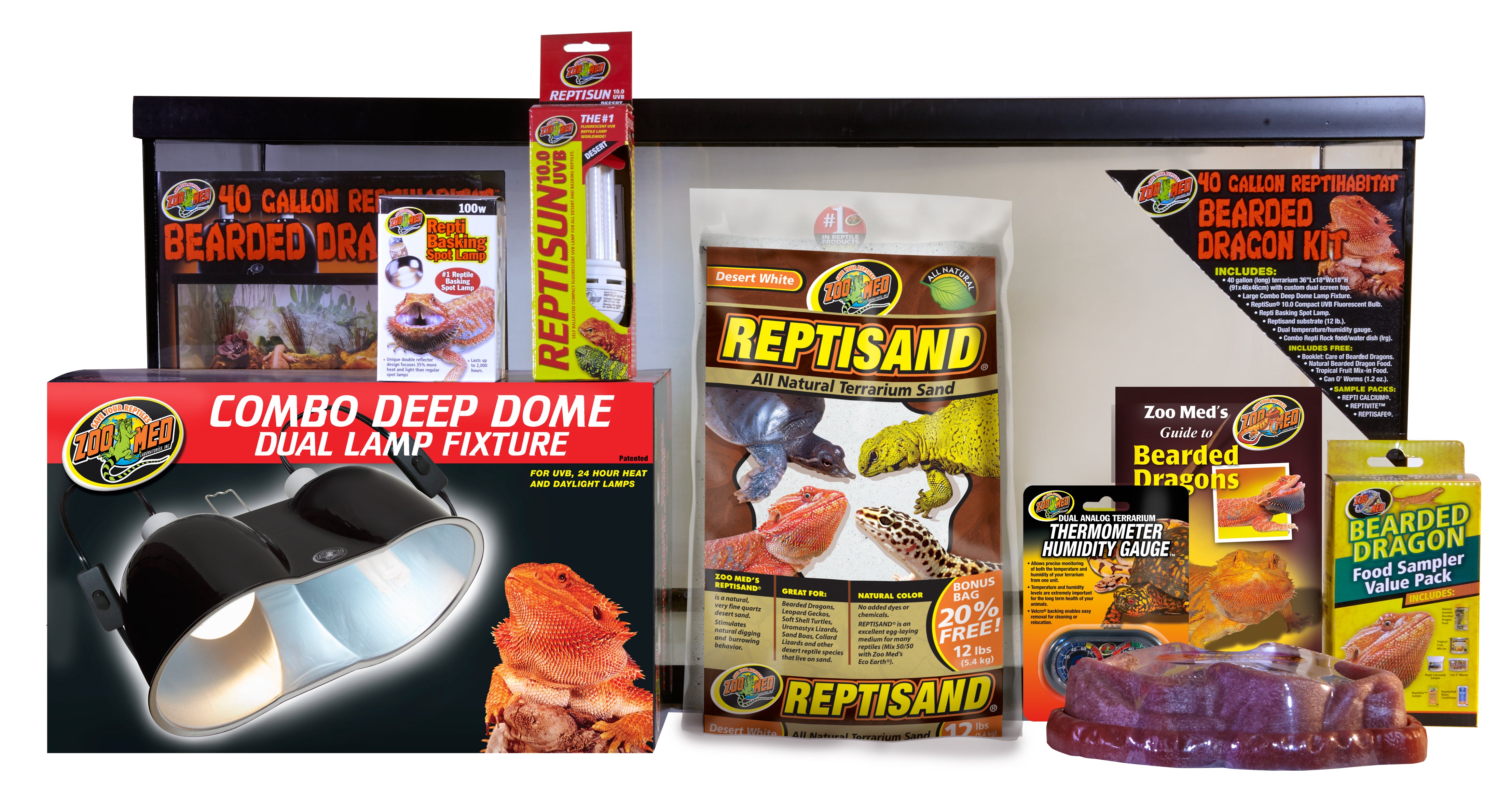 Kit ReptiHabitat pour dragon barbu Zoo Med de 40 gallons
