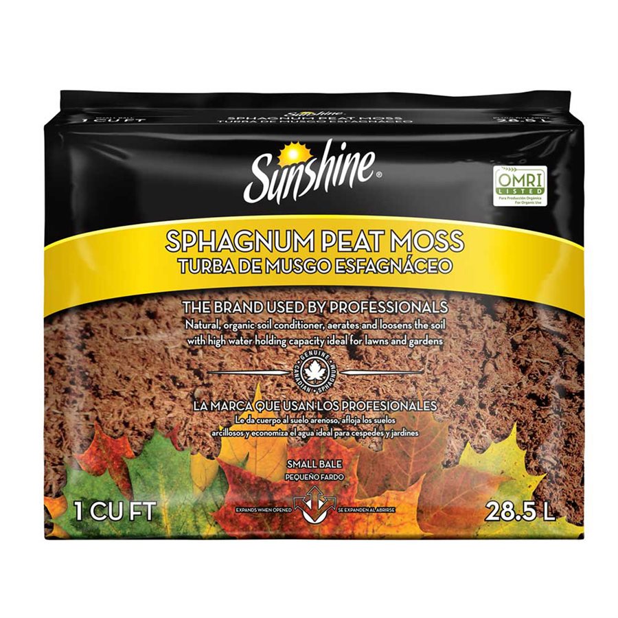 Tourbe de mousse Sunshine 1 pi³