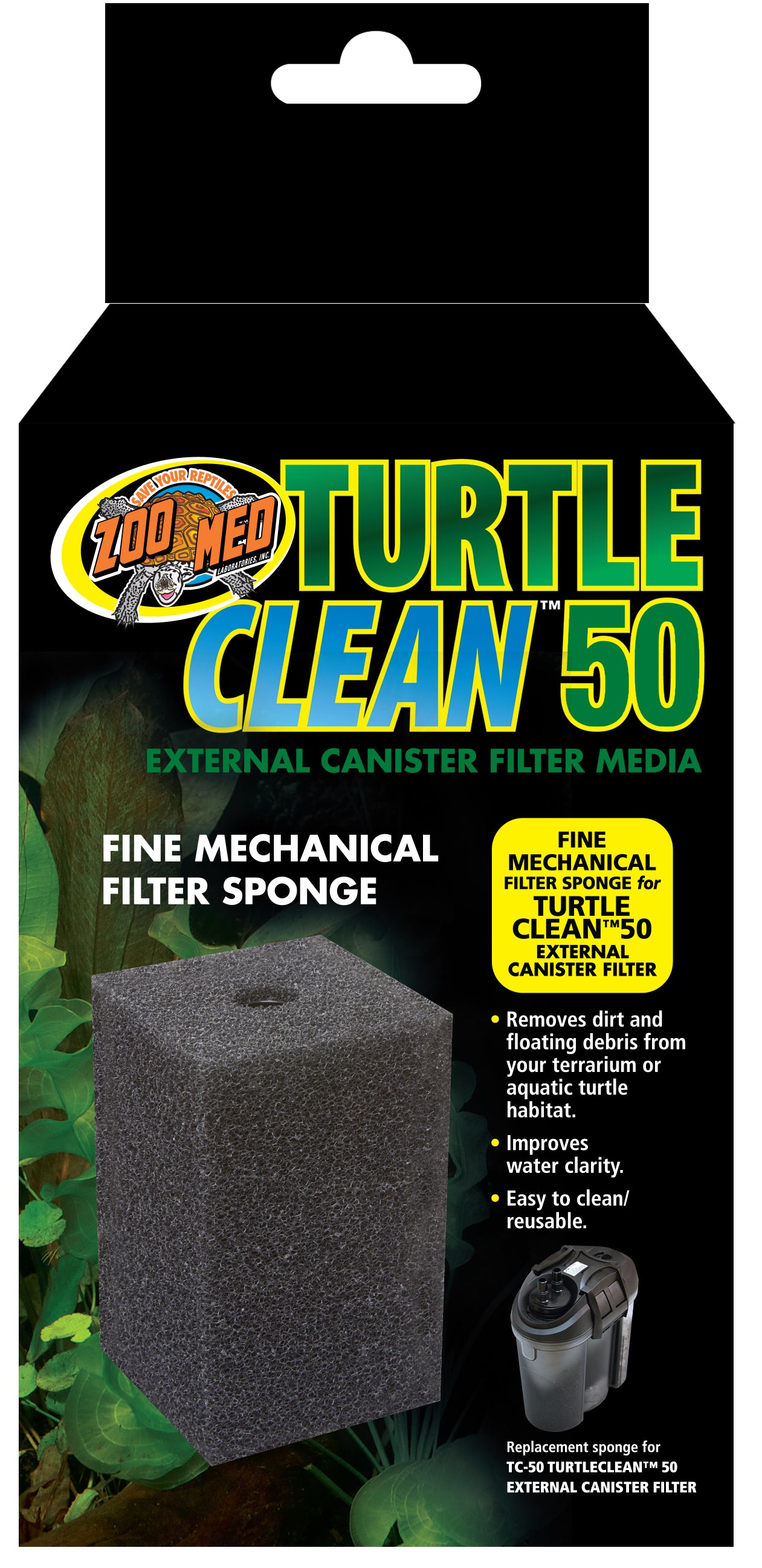Zoo Med Turtle Clean Fine Mechanical Filter Sponge