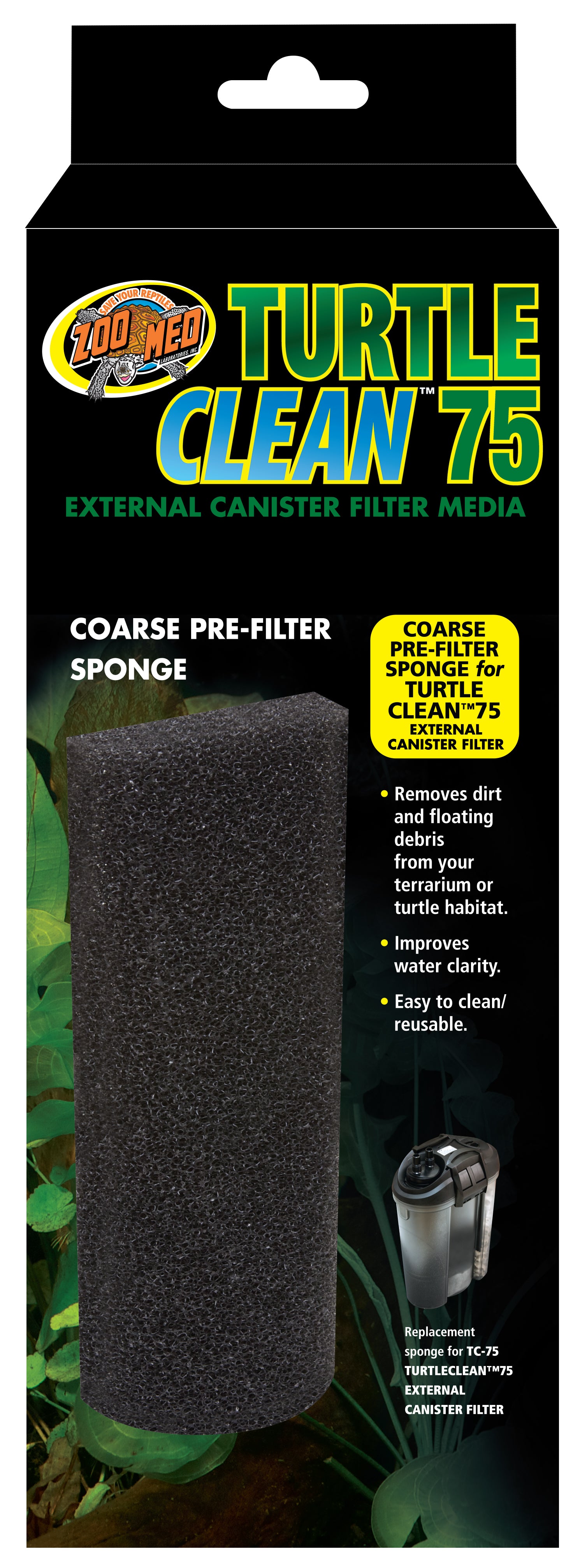 Zoo Med Turtle Clean Coarse Pre-Filter Sponge