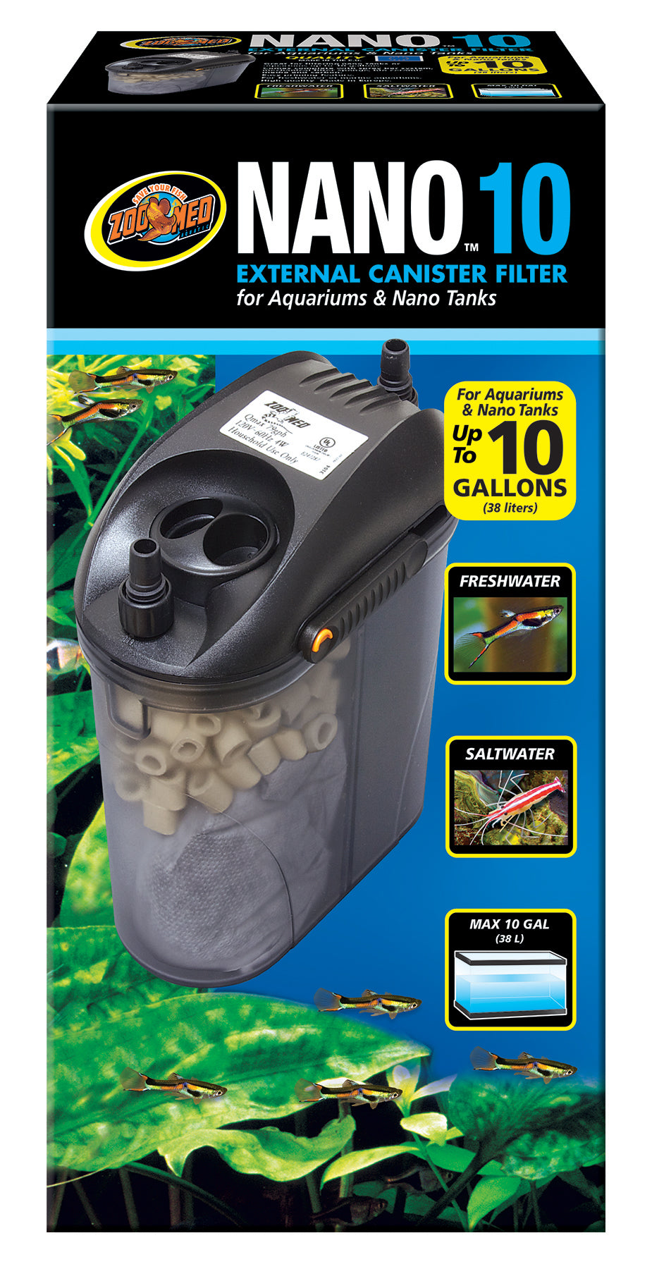 Zoo Med Nano 10 External Canister Filter