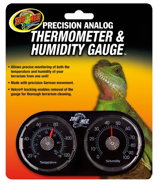 Zoo Med Precision Dual Thermometer / Humidity Gauge