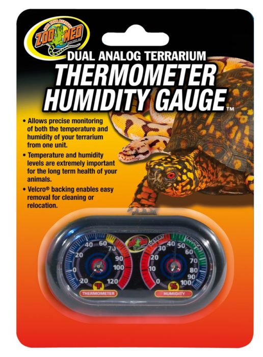 Thermomètre analogique et hygromètre pour reptiles Zoo Med Economy