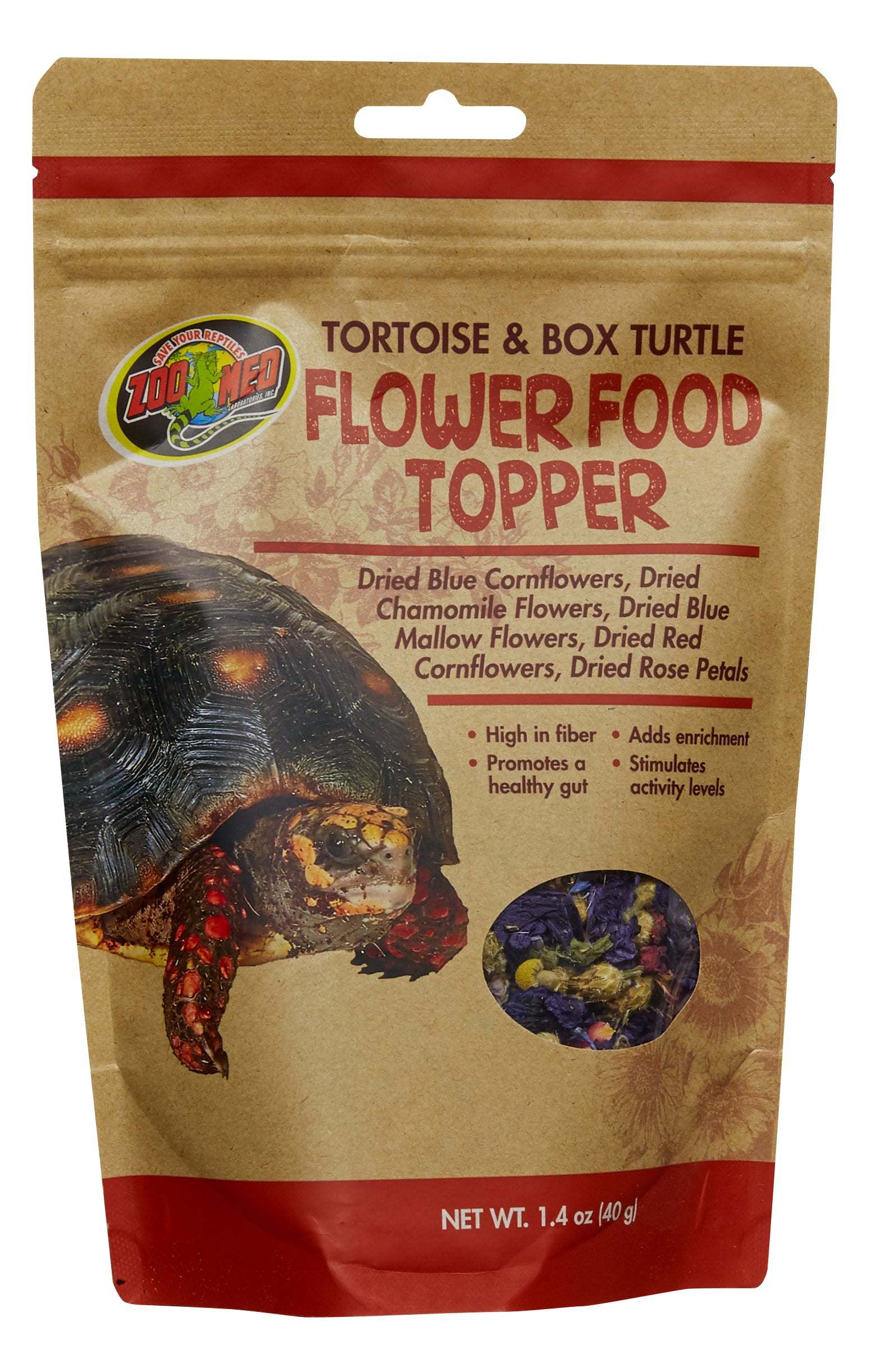 Zoo Med Tortoise & Box Turtle Flower Food Topper