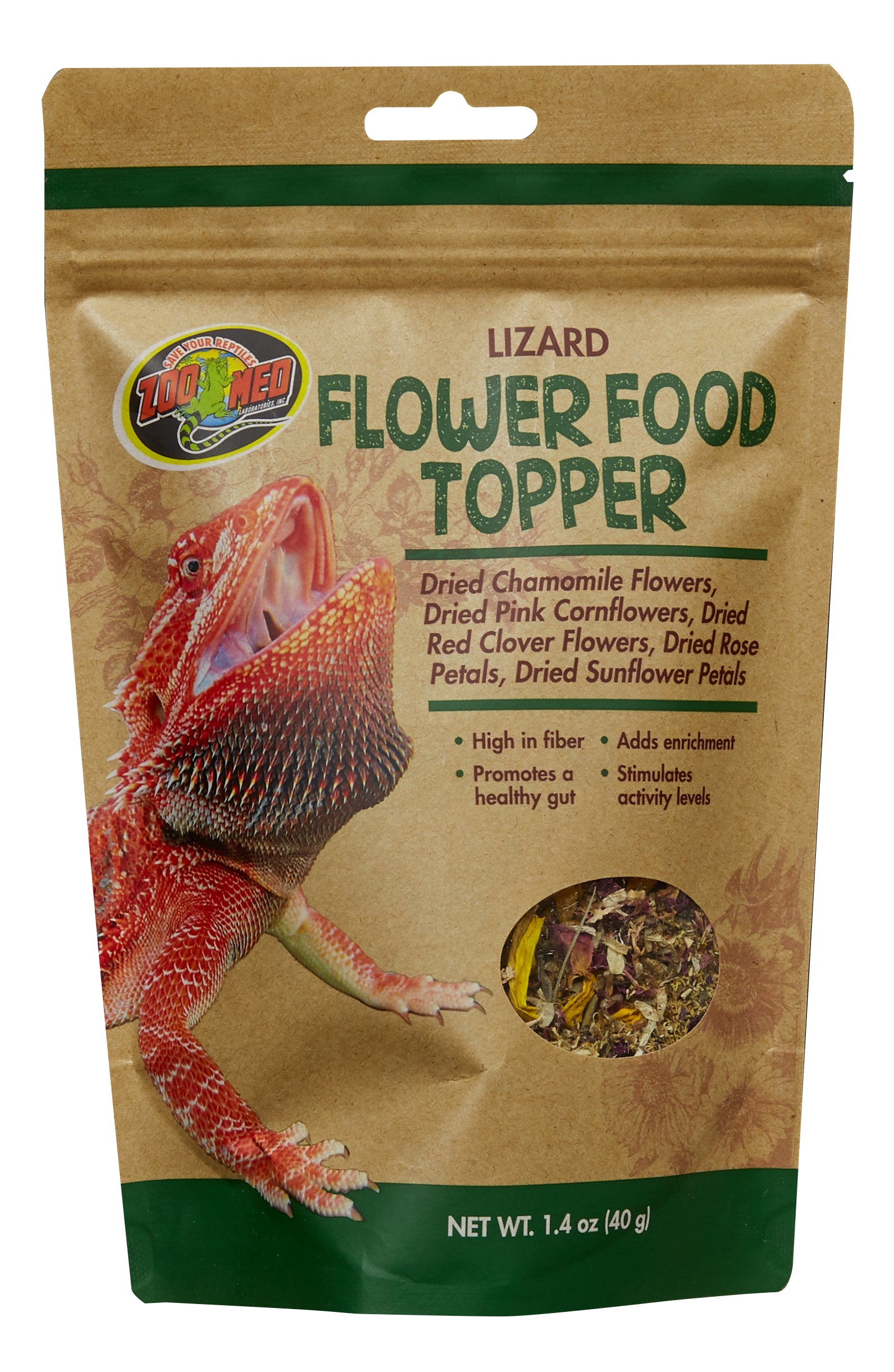 Garniture alimentaire en forme de fleur de lézard Zoo Med