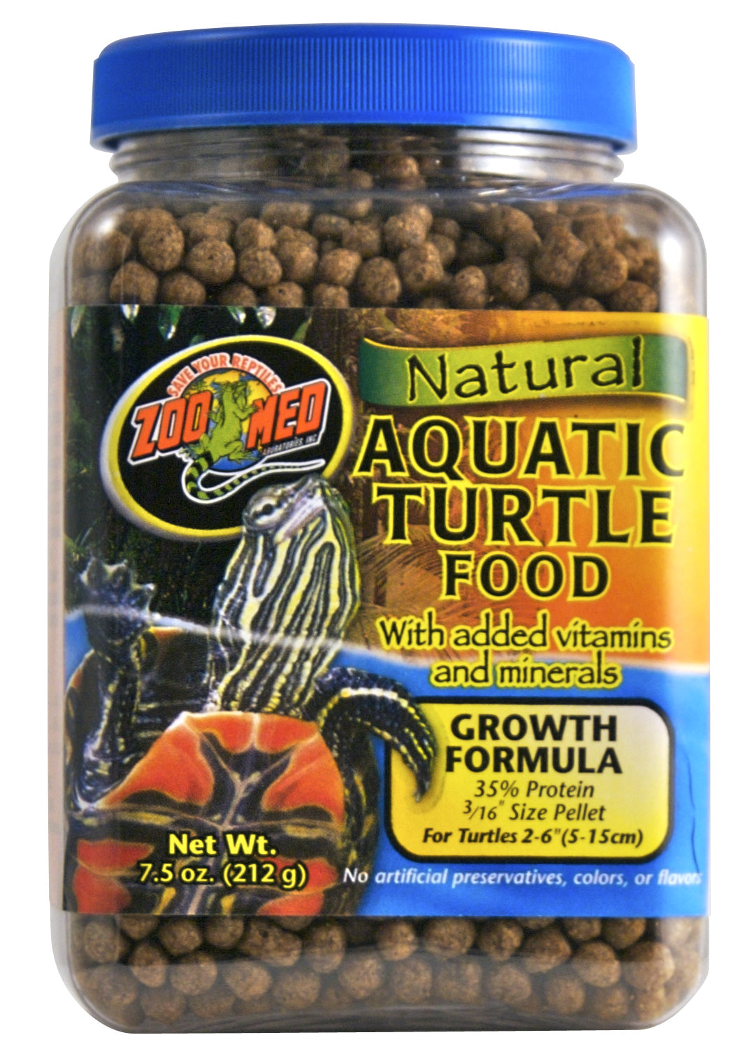 Nourriture naturelle pour tortues aquatiques Zoo Med – Formule de croissance