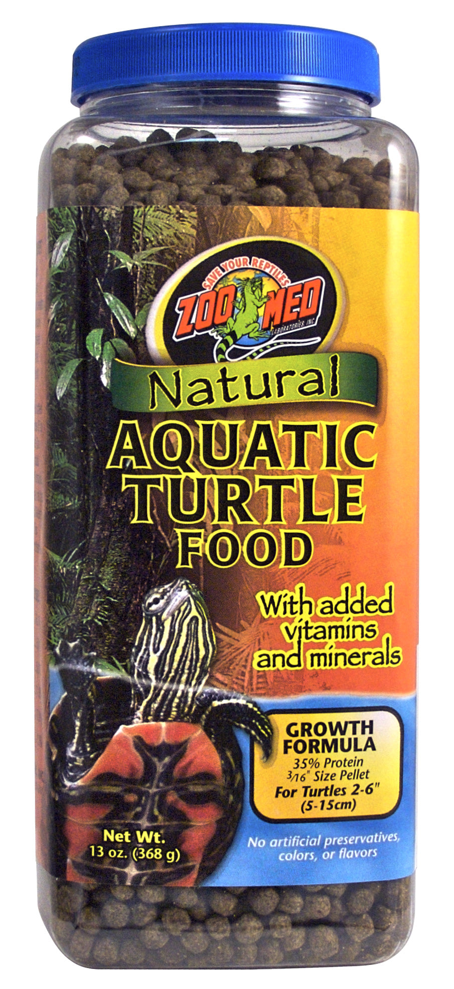 Nourriture naturelle pour tortues aquatiques Zoo Med – Formule de croissance