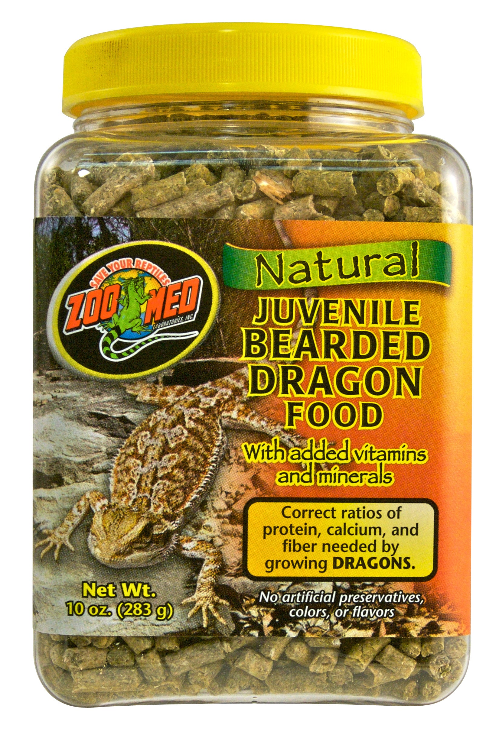 Nourriture naturelle Zoo Med pour dragons barbus – Formule juvénile