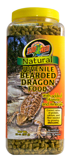 Nourriture naturelle Zoo Med pour dragons barbus – Formule juvénile