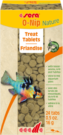 Sera O-Nip Nature - Treat Tablets (Sticks To Glass)