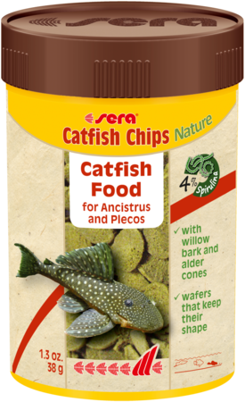 Chips de poisson-chat Sera Nature - Nourriture pour poisson-chat