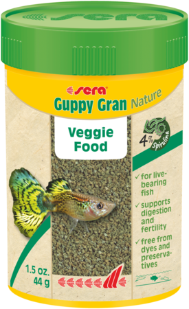 Sera Guppy Gran Nature - Nourriture végétarienne