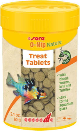 Comprimés Sera O-Nip Nature Treat (adhèrent au verre)