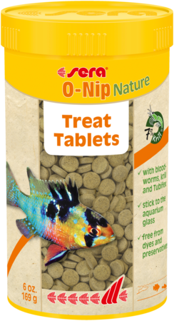 Sera O-Nip Nature - Treat Tablets (Sticks To Glass)