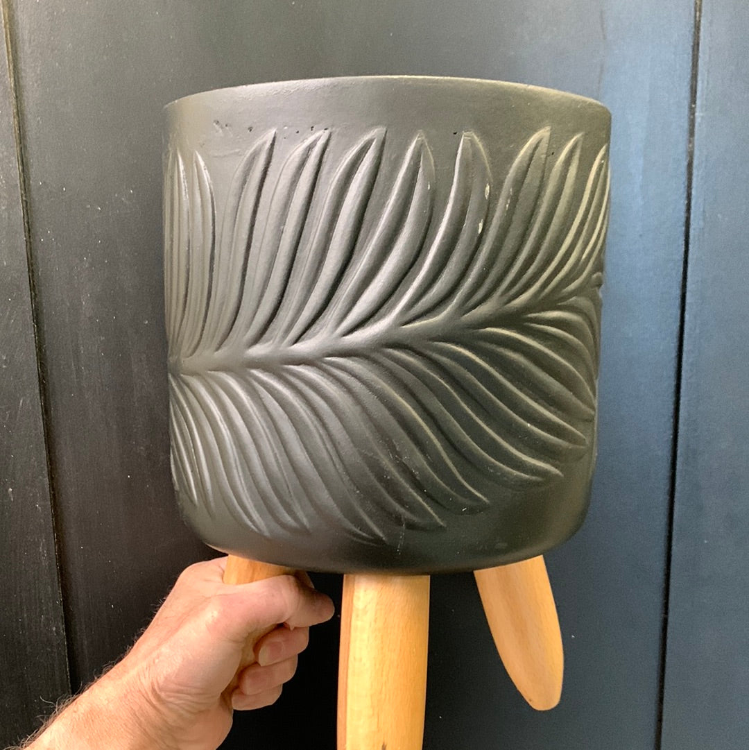 Feuille de béryl en relief 17 cm