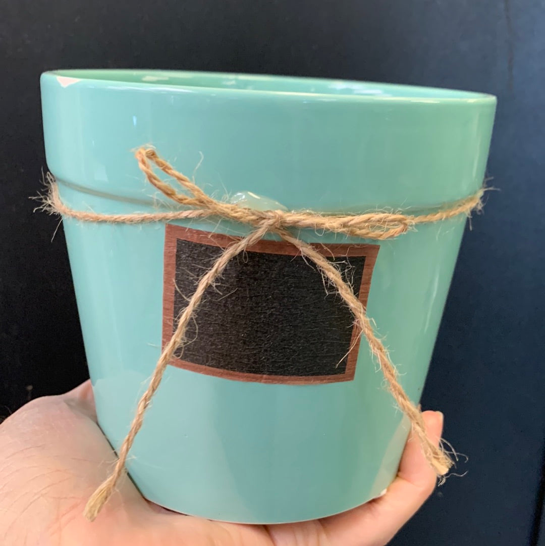 Pot d'étiquettes à la craie