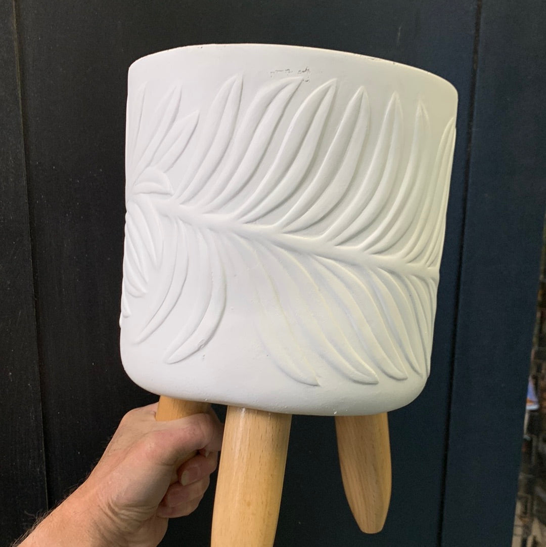 Feuille de béryl en relief 17 cm