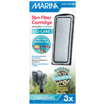 Cartouche Marina Bio Carb pour filtres fins - Pack de 3
