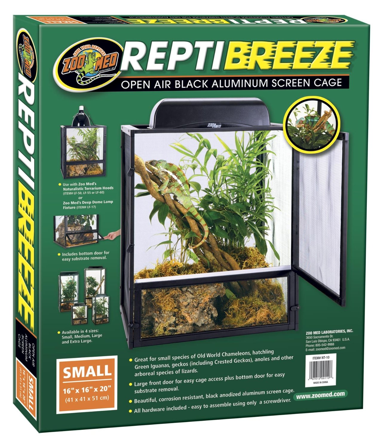 Zoo Med ReptiBreeze Aluminum Screen Cage