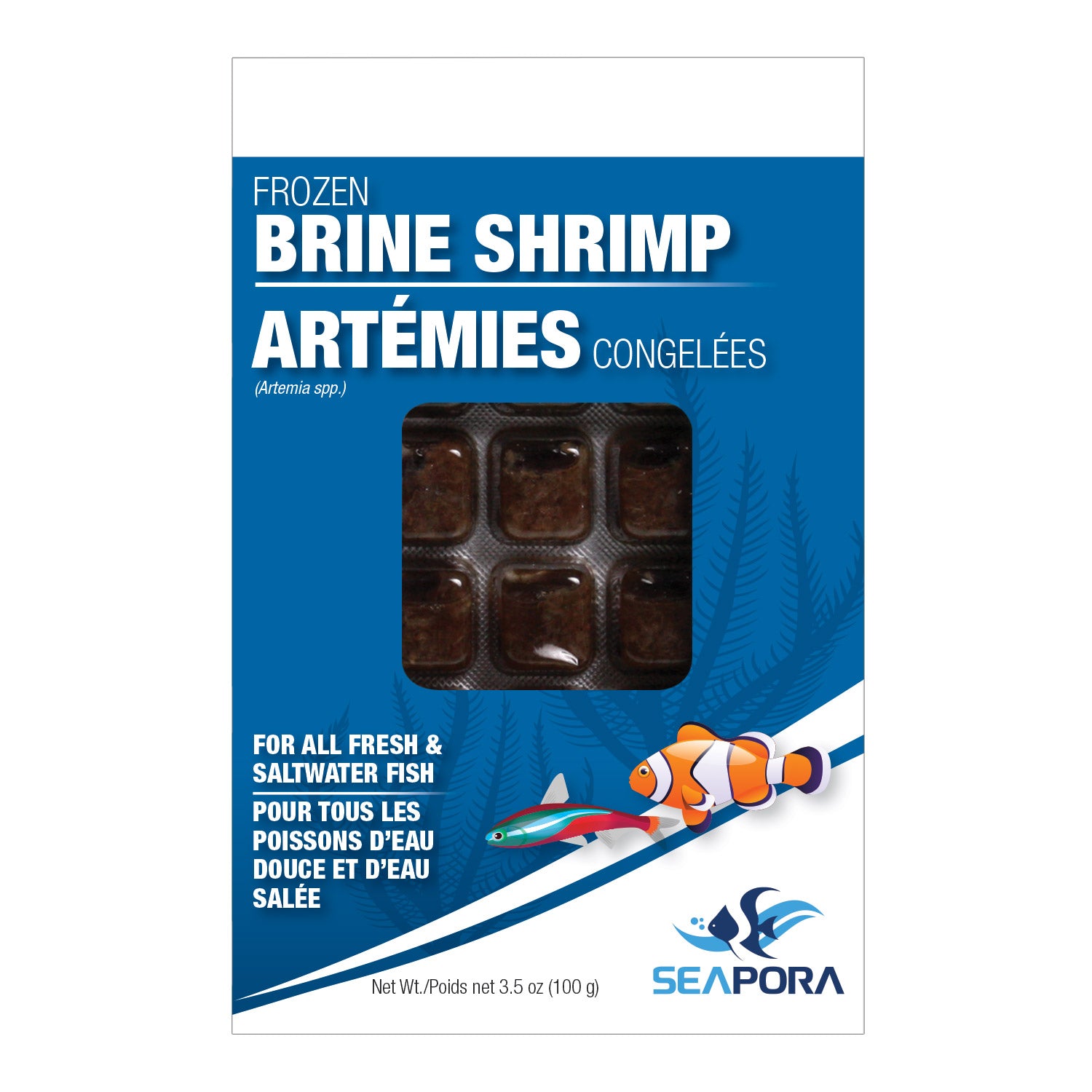 Seapora Frozen Brine Shrimp Cubes - Case Lots (Special Order Product)