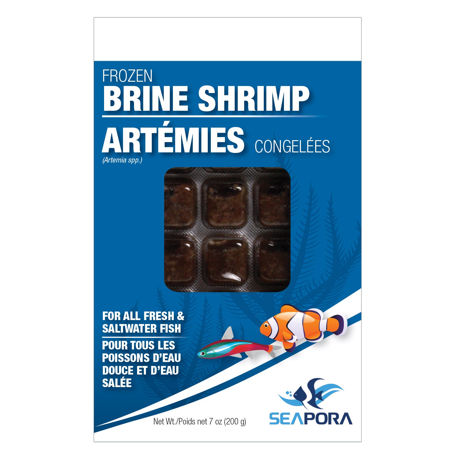 Seapora Frozen Brine Shrimp Cubes - Case Lots (Special Order Product)