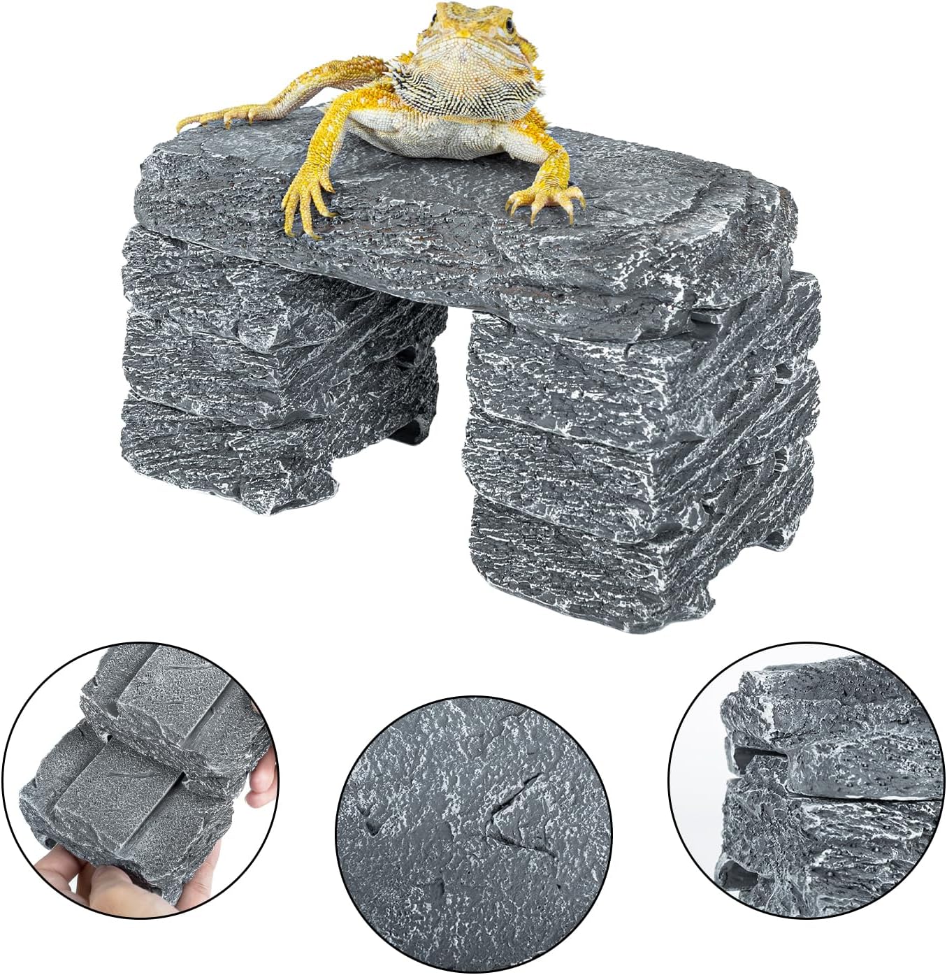 ReptZoo Multi-Function Slate Stones (7-Piece)