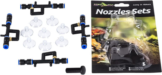 ReptiZoo Nozzle Set 4 / Pcs Metal With Suciton Cups