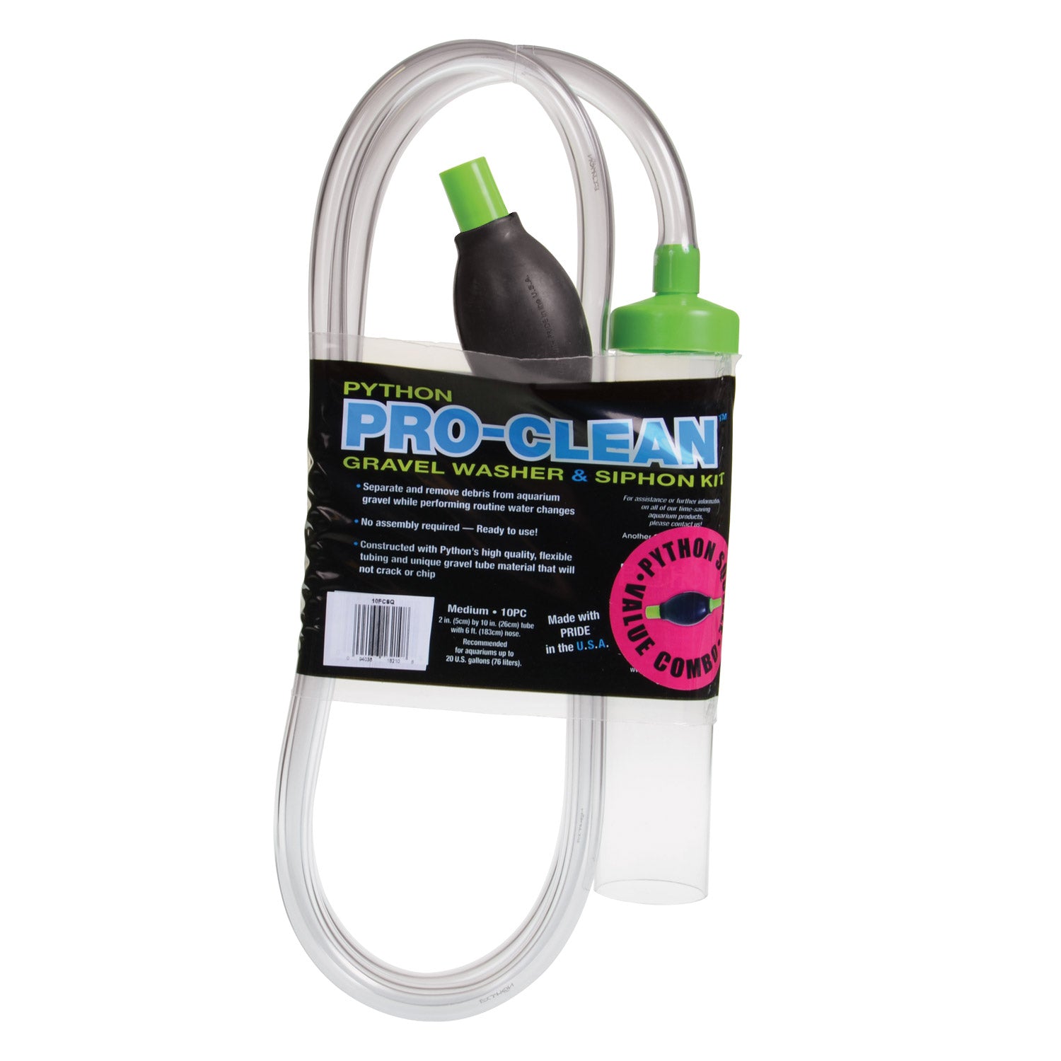 Kit de nettoyage de gravier et de siphon Python Pro Clean