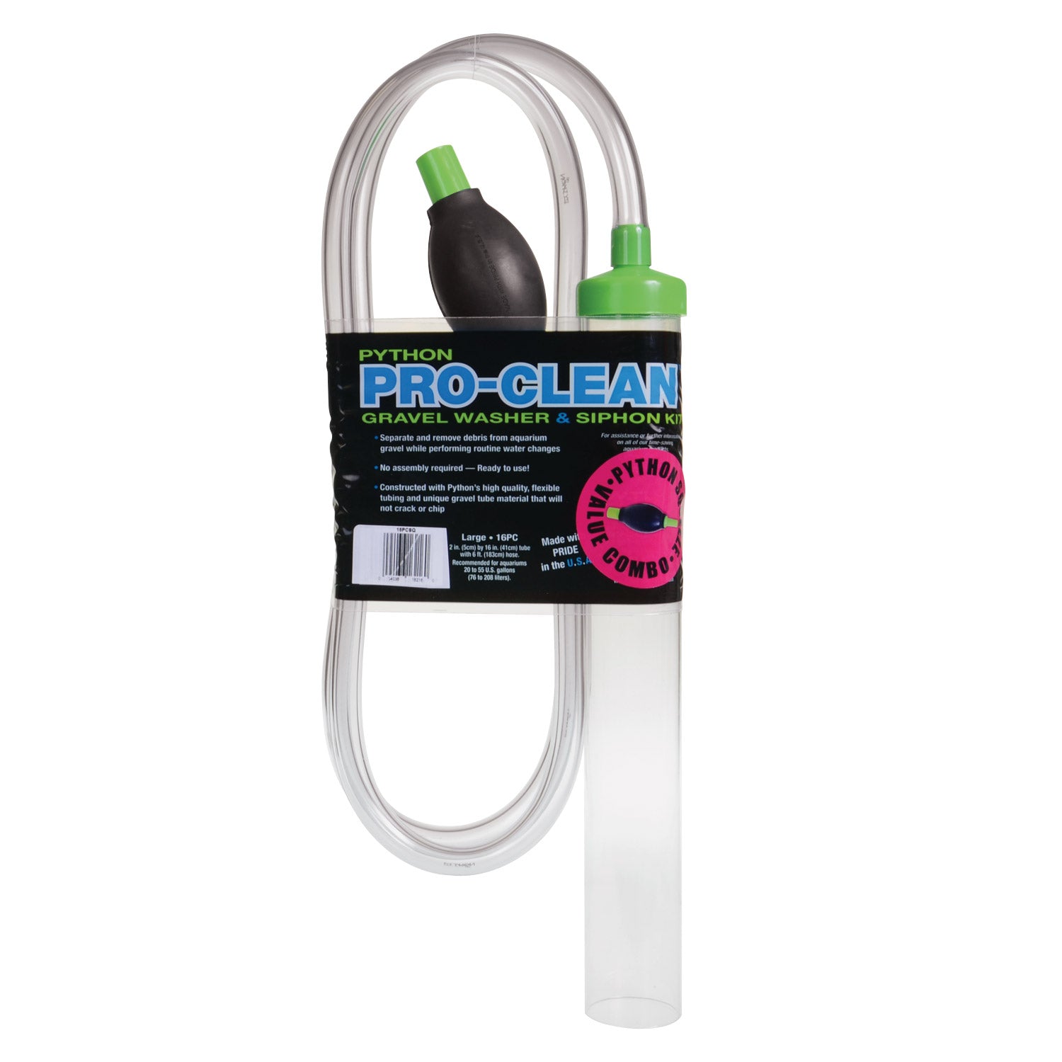 Kit de nettoyage de gravier et de siphon Python Pro Clean