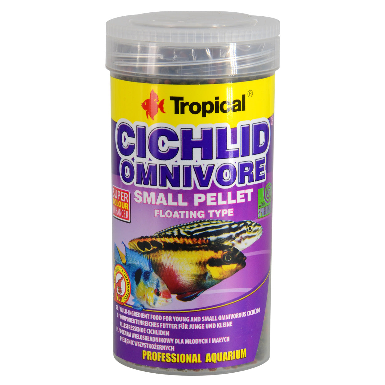 Tropical Cichlid Omnivore Small Pellet - Floating (Special Order Product)