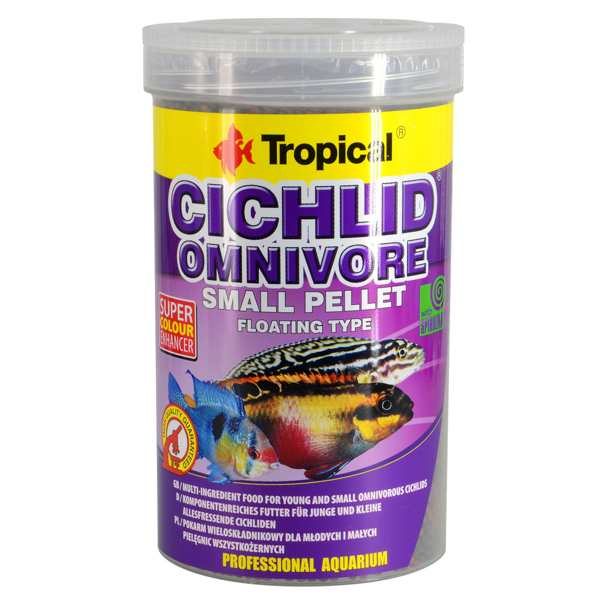 Tropical Cichlid Omnivore Small Pellet - Floating (Special Order Product)