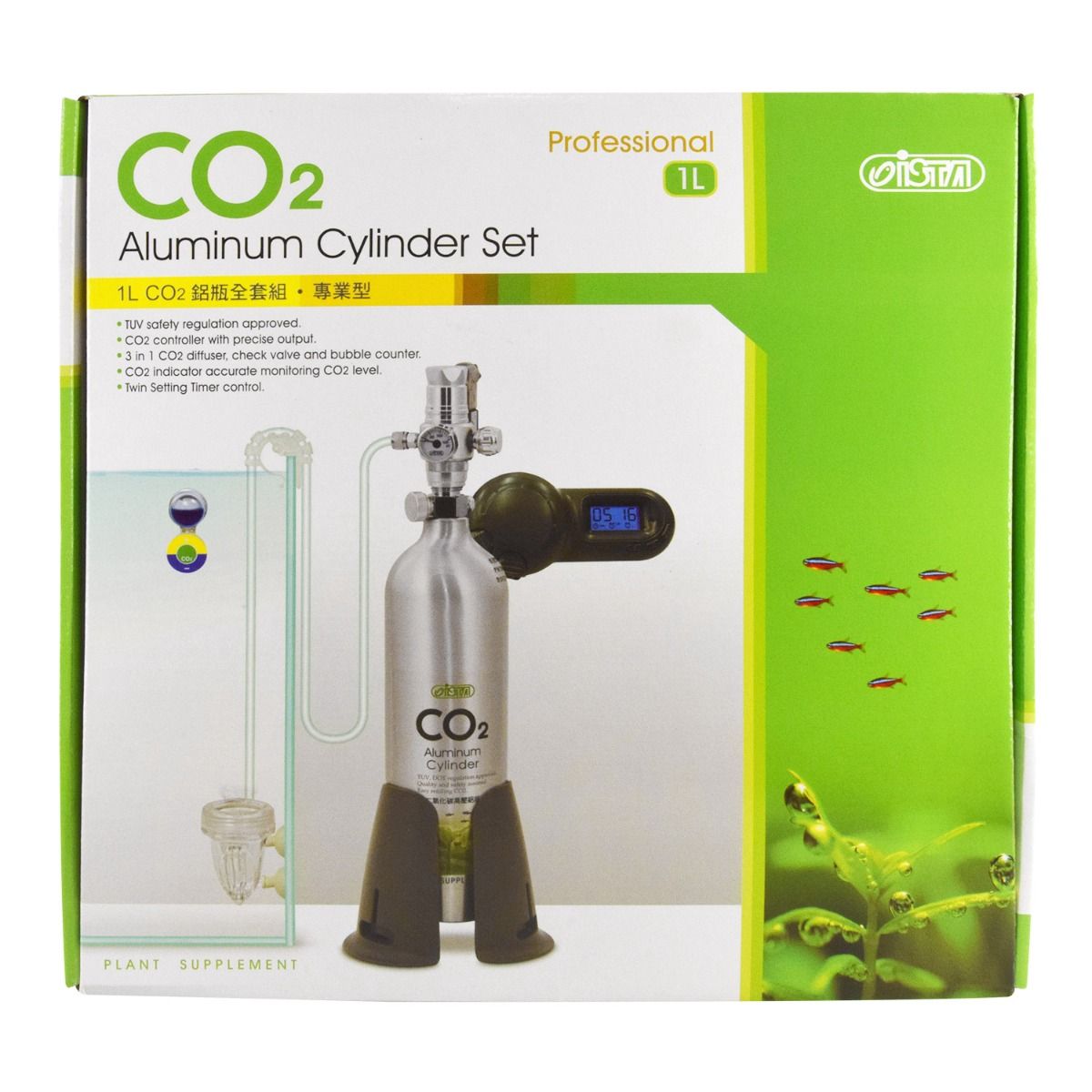 Ista CO2 Aluminum Cylinder Professional Kit
