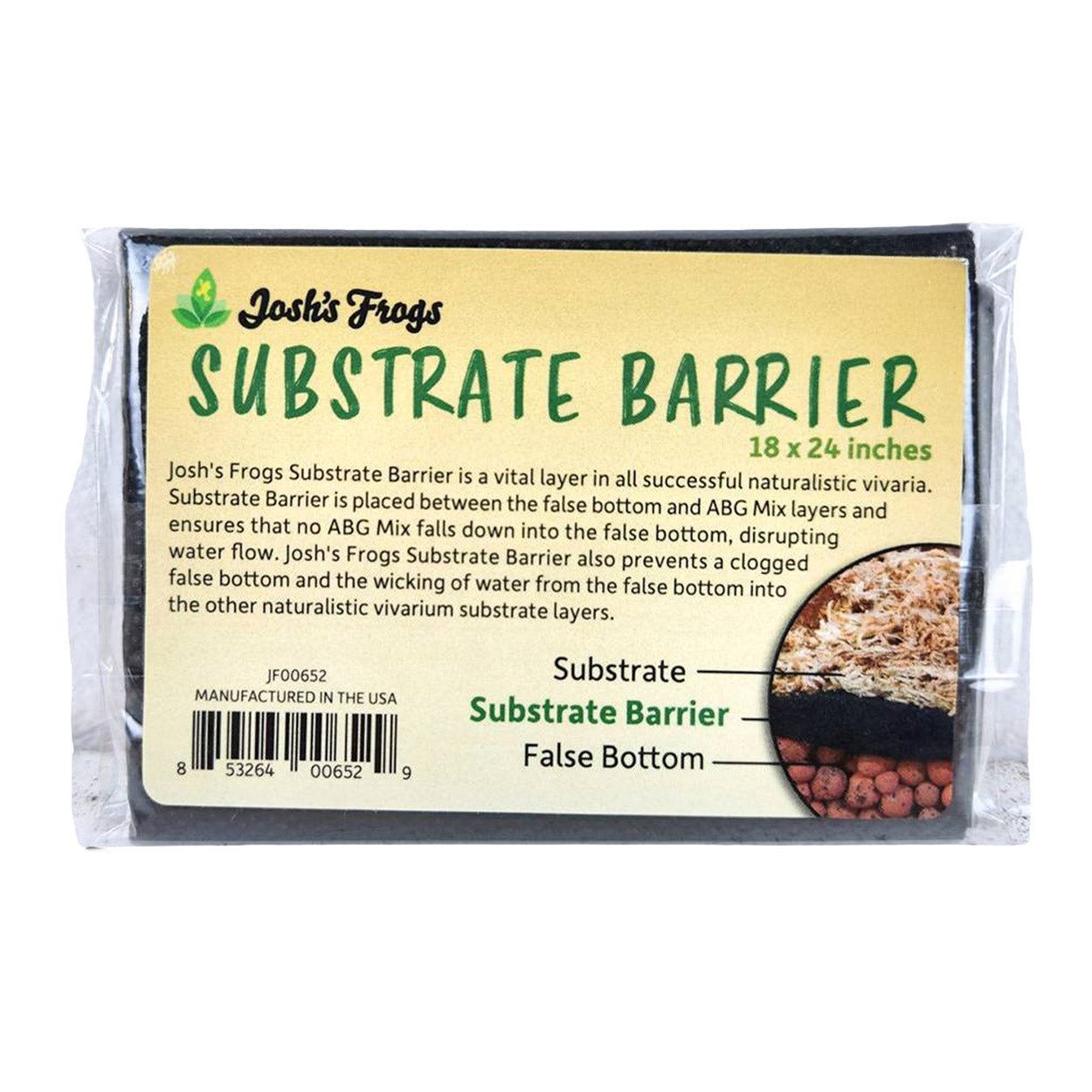 Josh's Frogs Substrate Barrier
