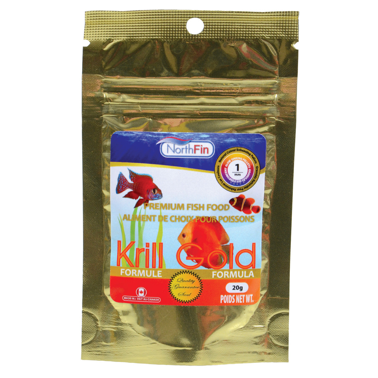 Northfin Krill Gold Formula 1mm Sinking Pellets