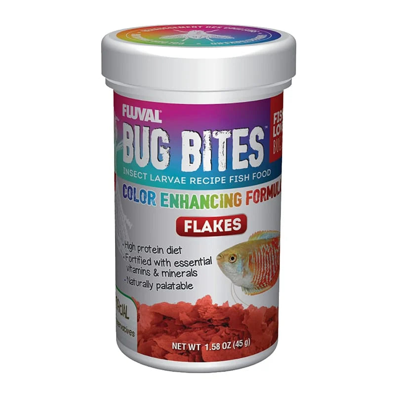 Fluval Bug Bites Colour Enhancing Flakes