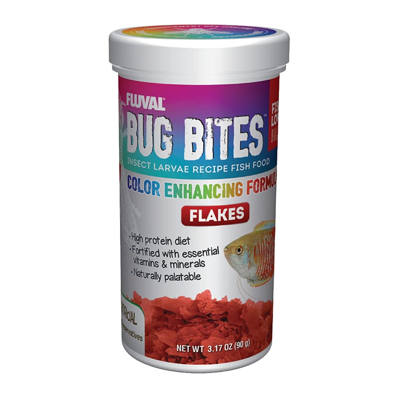 Fluval Bug Bites Colour Enhancing Flakes