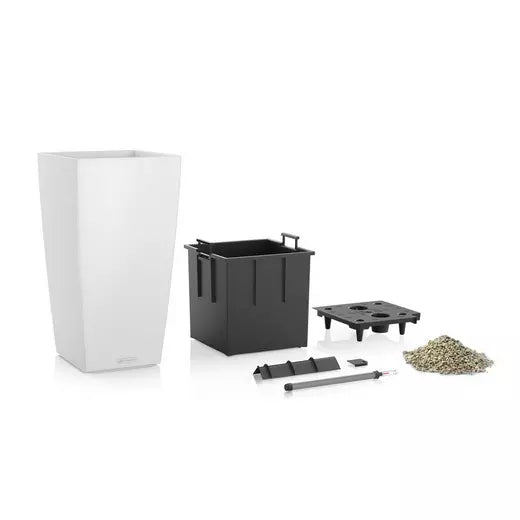 cubico self watering planter Lechuza Cubico 22 Self-Watering Pot