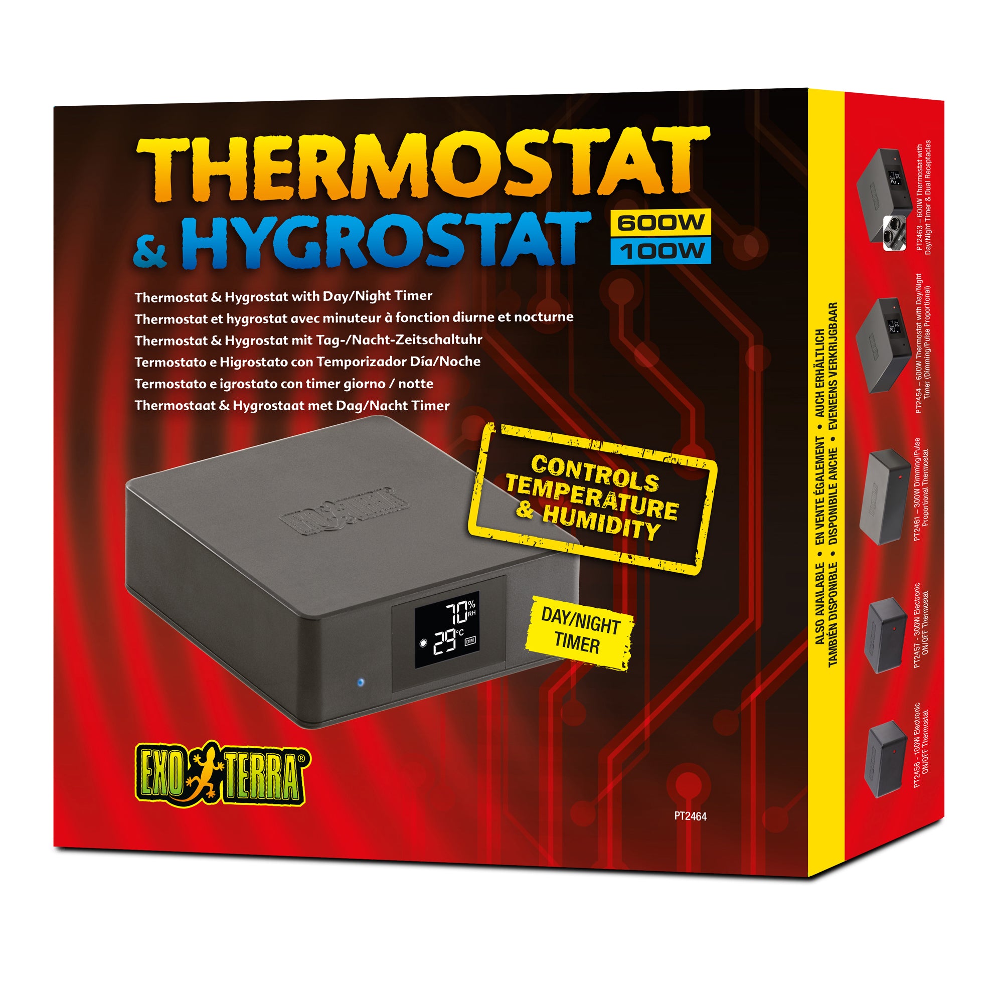 Exo Terra  Thermostat/Humidistat with Day/Night Function - 600 W/100 watt