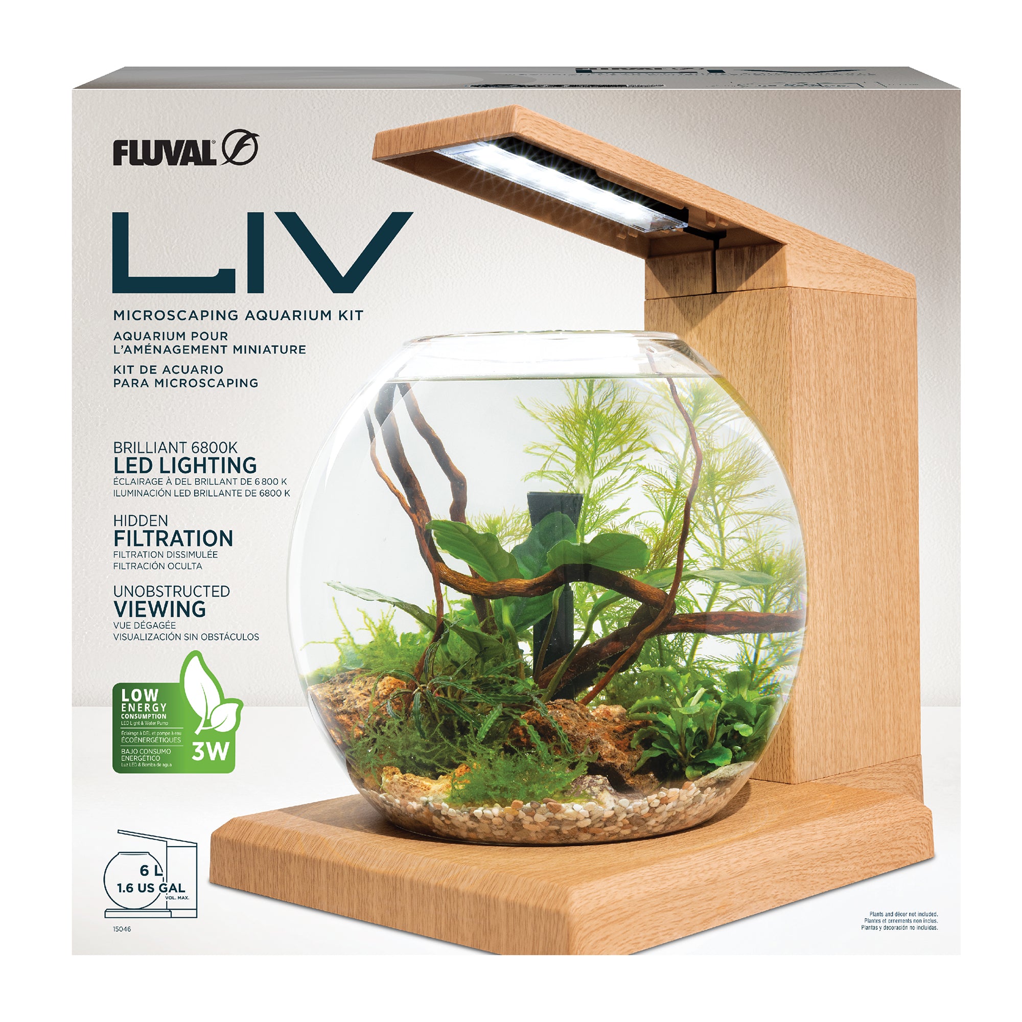 Fluval LIV Microscaping Aquarium Kit - 1.6 Gallon