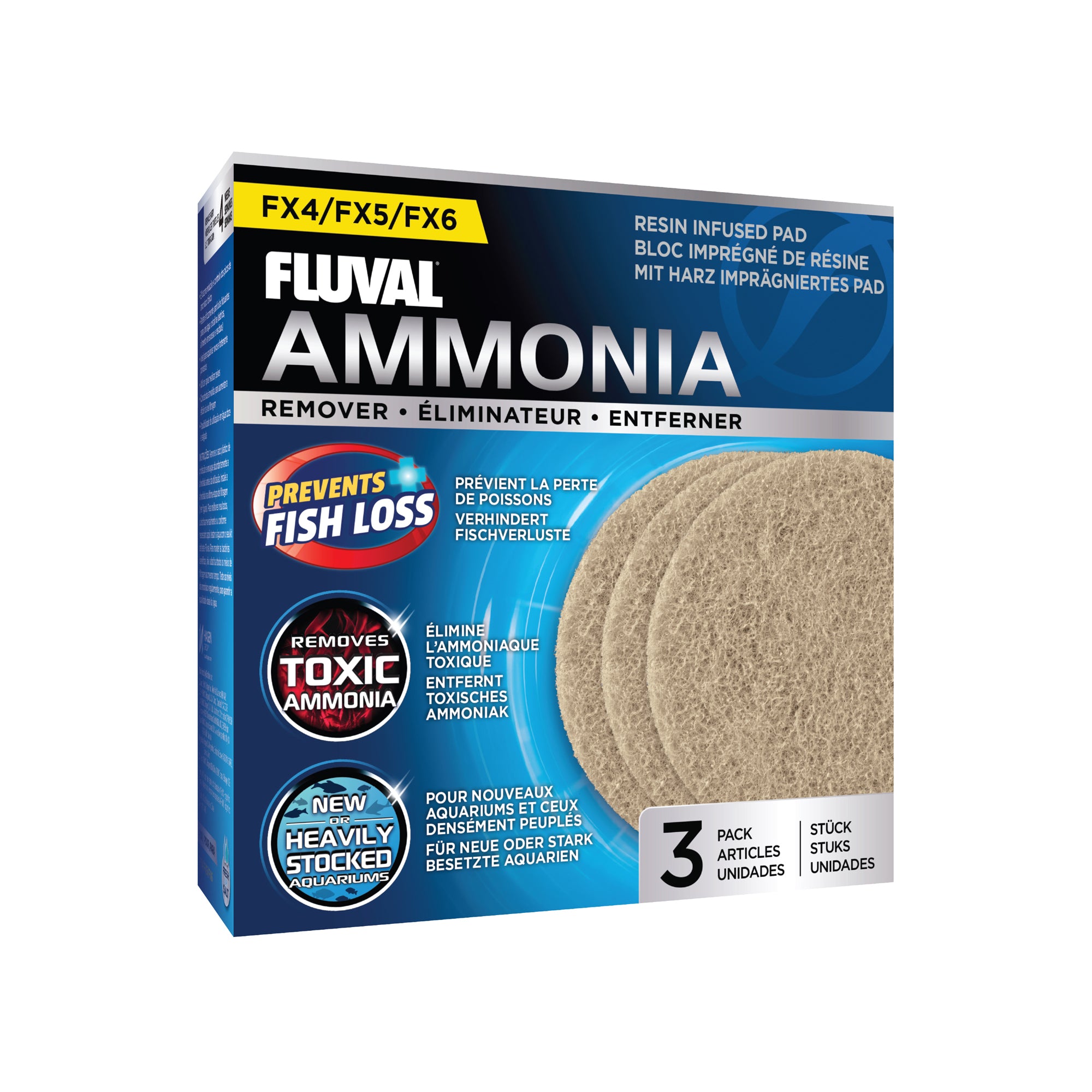 Fluval FX Series Ammonia Remover 3-Pack