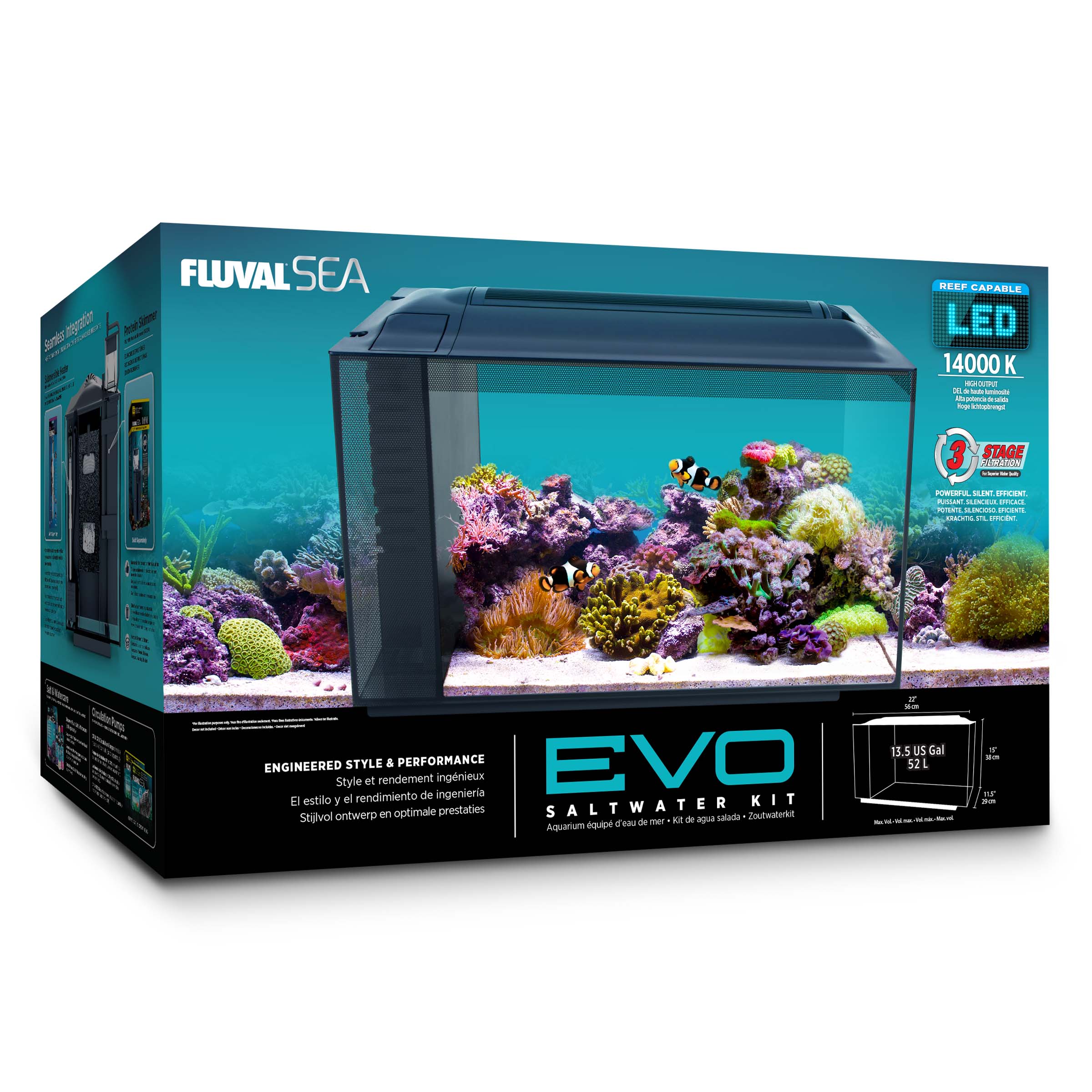 PRIYU 24 litres Aquarium Glass Tank Aquarium Set (9X9X18 Inches