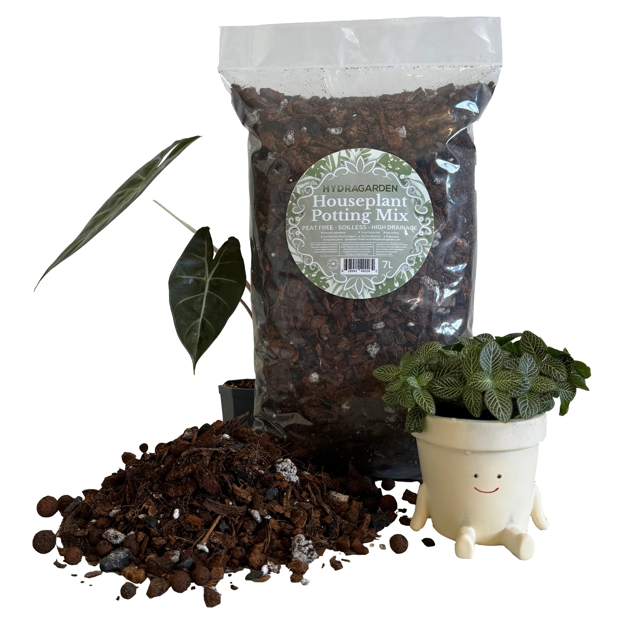soilless potting mix for snake plant Hydragarden Forbidden Cereal Houseplant Potting Mix