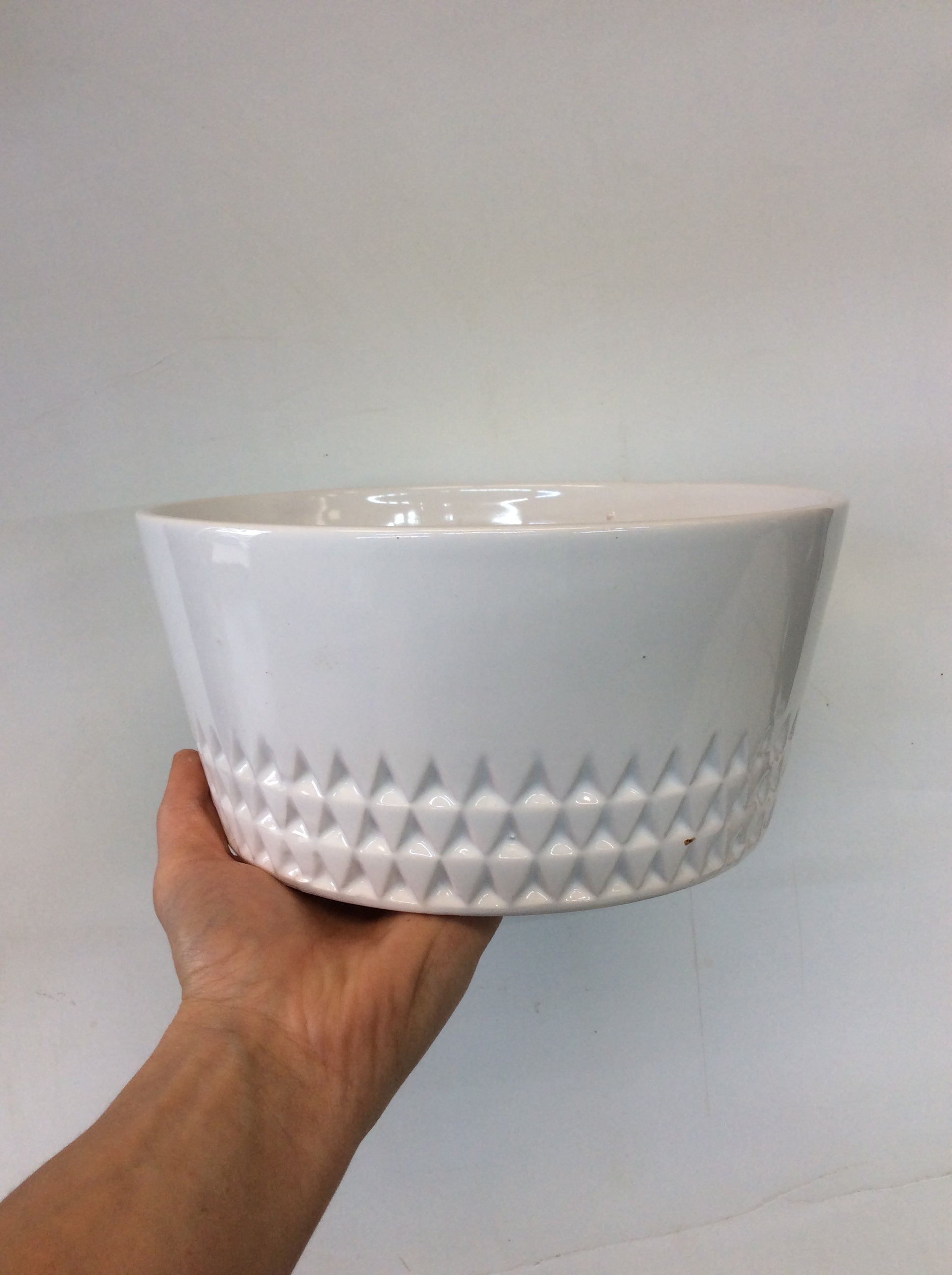 8" Riley Conical White Ceramic