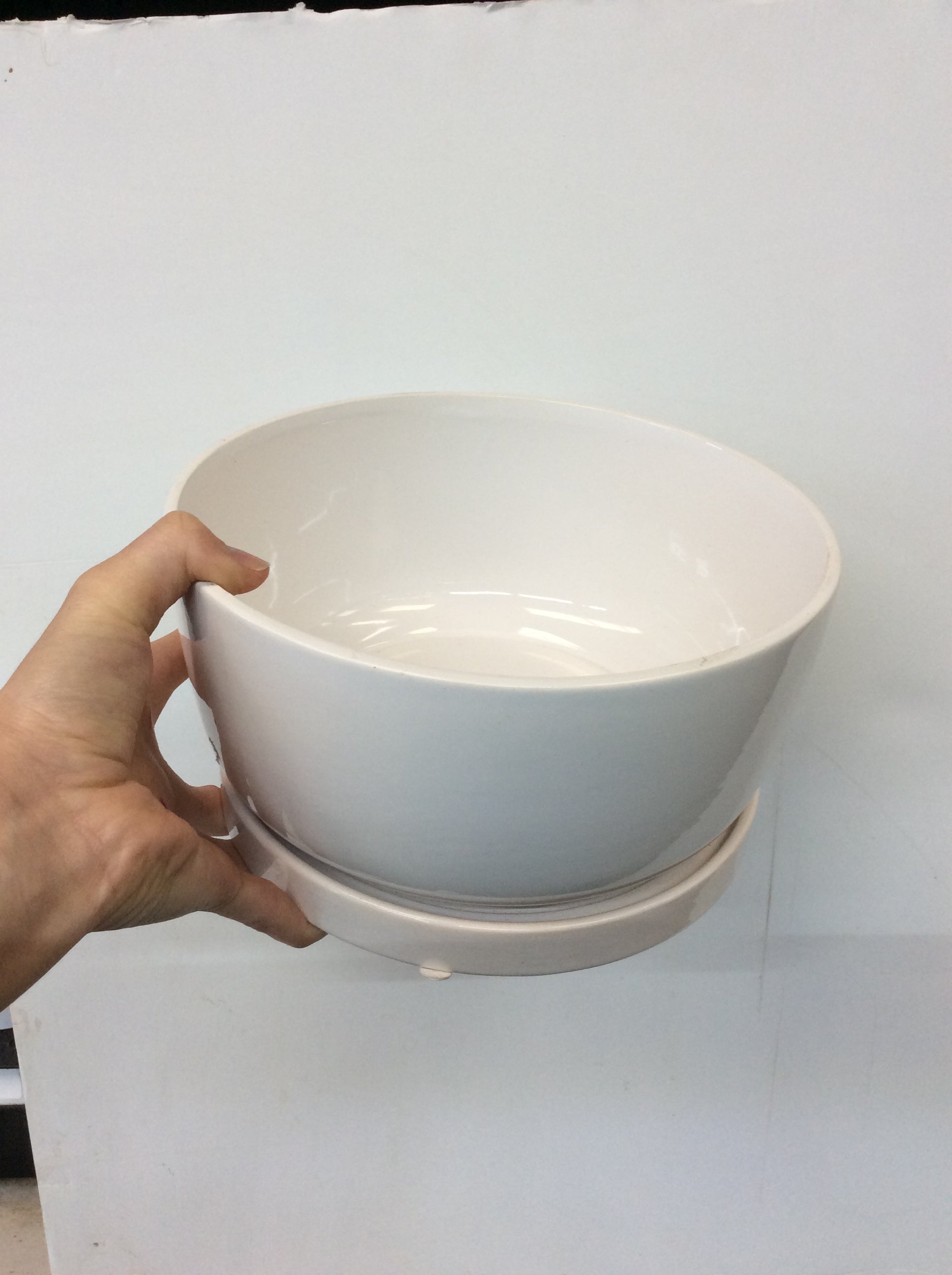 8.5" White Designer Ceramic