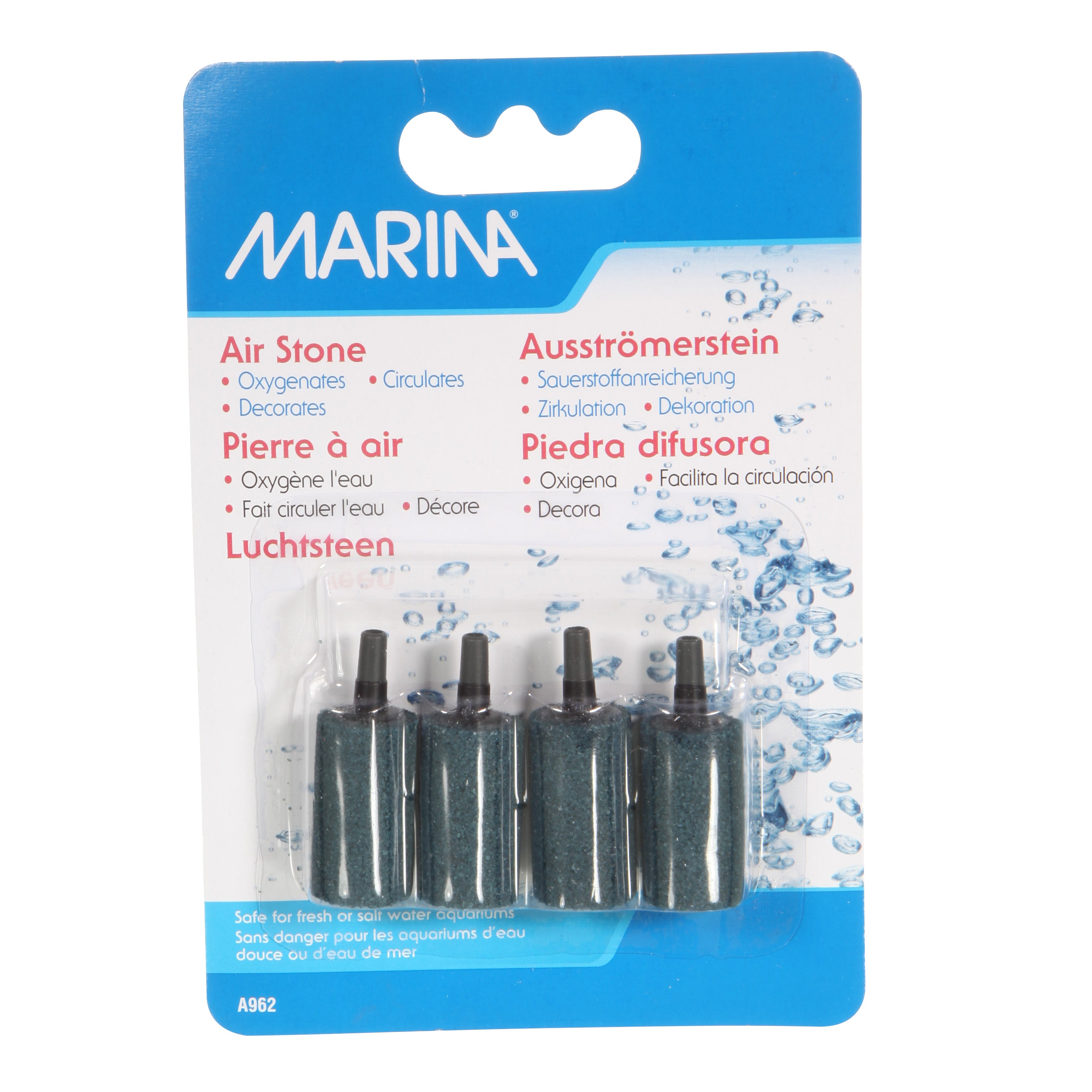 Marina Air Stone, Cylindrical 1.5" - 4 Pack