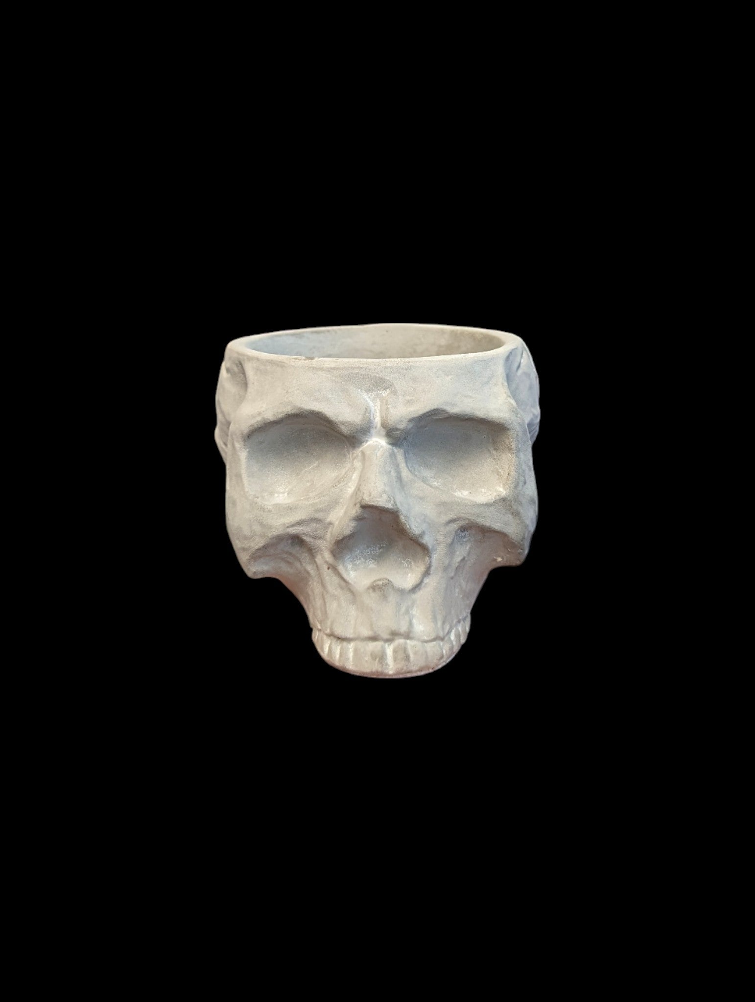 Stone Skull Pot