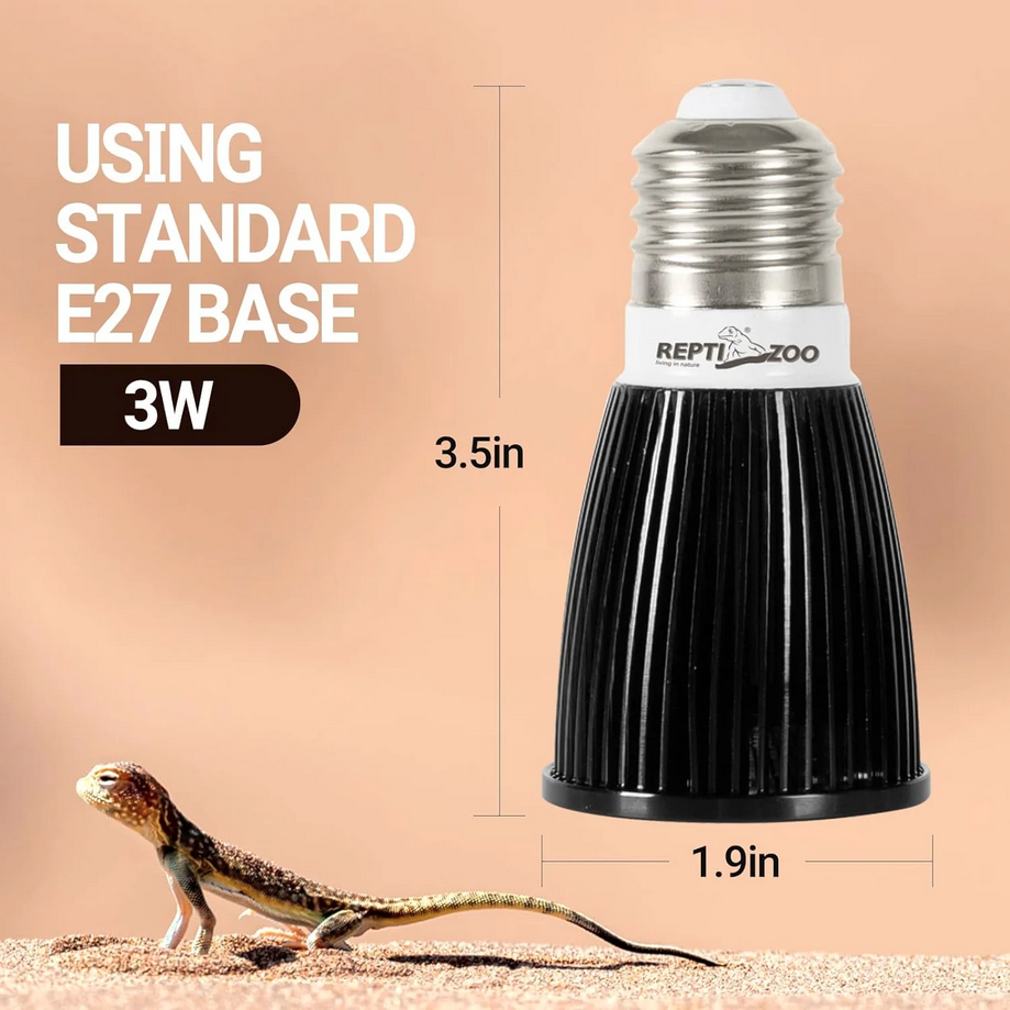 ReptiZoo UVB LED Mini Desert Lamp 3W