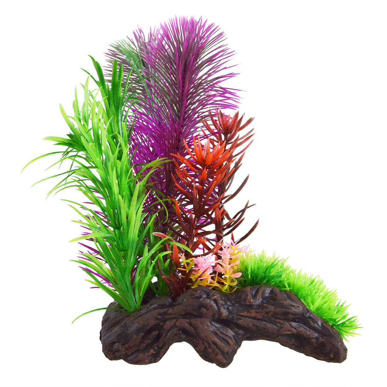 Underwater Treasures Ceramic Driftwood with Plant - Bubbling Ornament