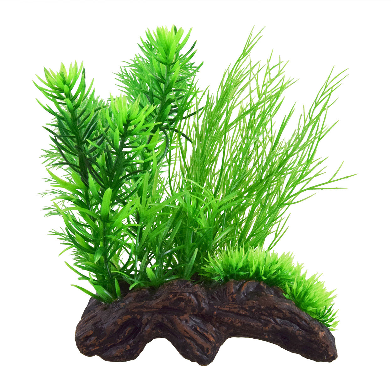 Underwater Treasures Ceramic Driftwood with Plant - Bubbling Ornament